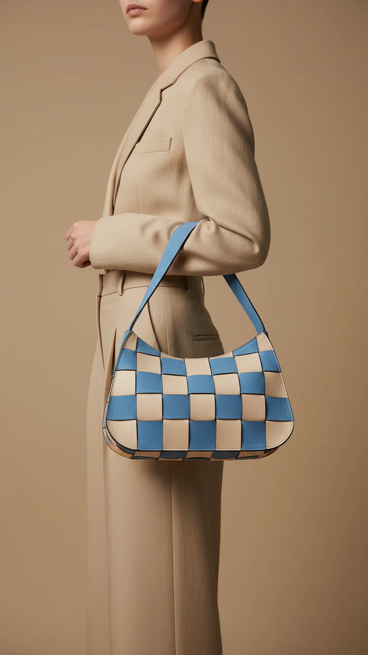 Blue Casual Shoulder Bag P55688