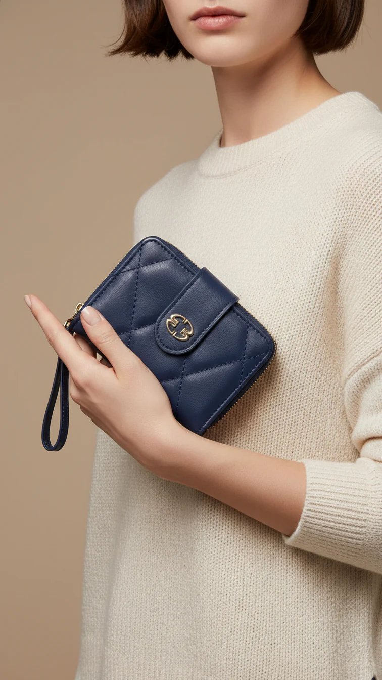 Blue Casual Wallet For Women P71147