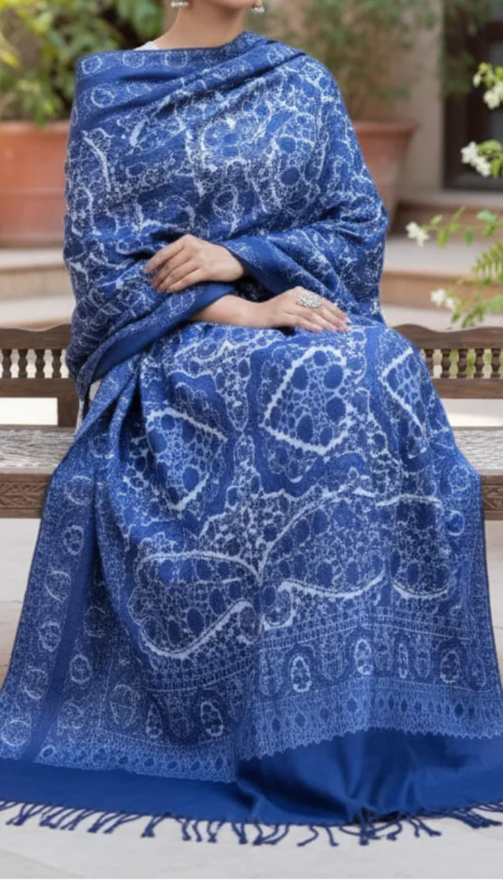 Blue Winter Stole PN5193