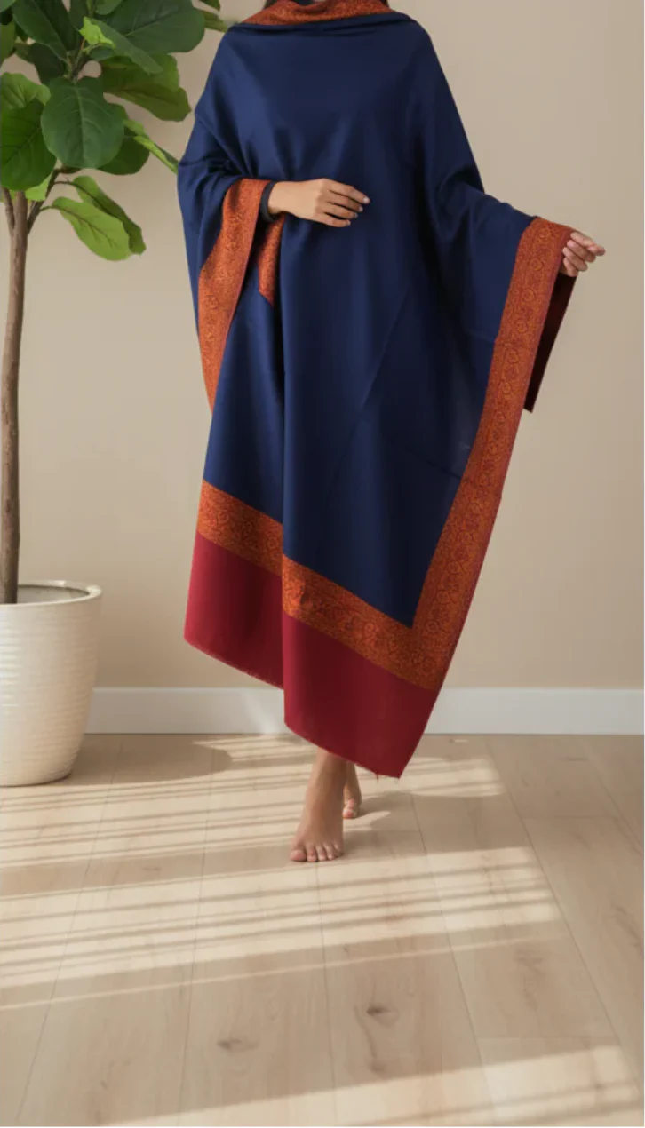 Blue Winter Shawl PW5851