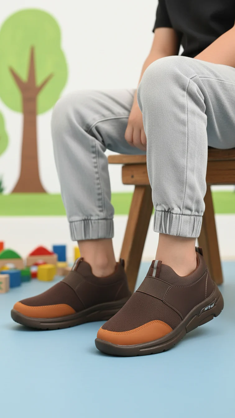 Boys Brown Casual Canvas KD2576