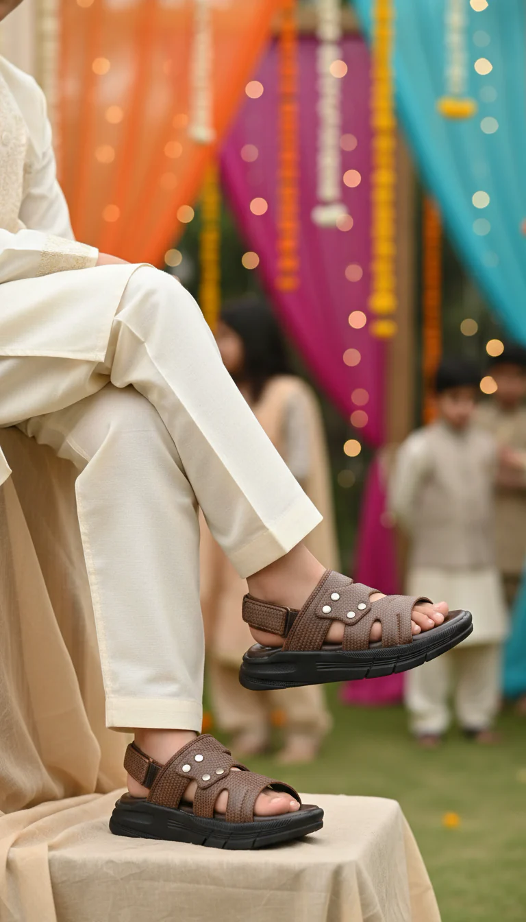 Boys Coffee Formal Sandal KD4946