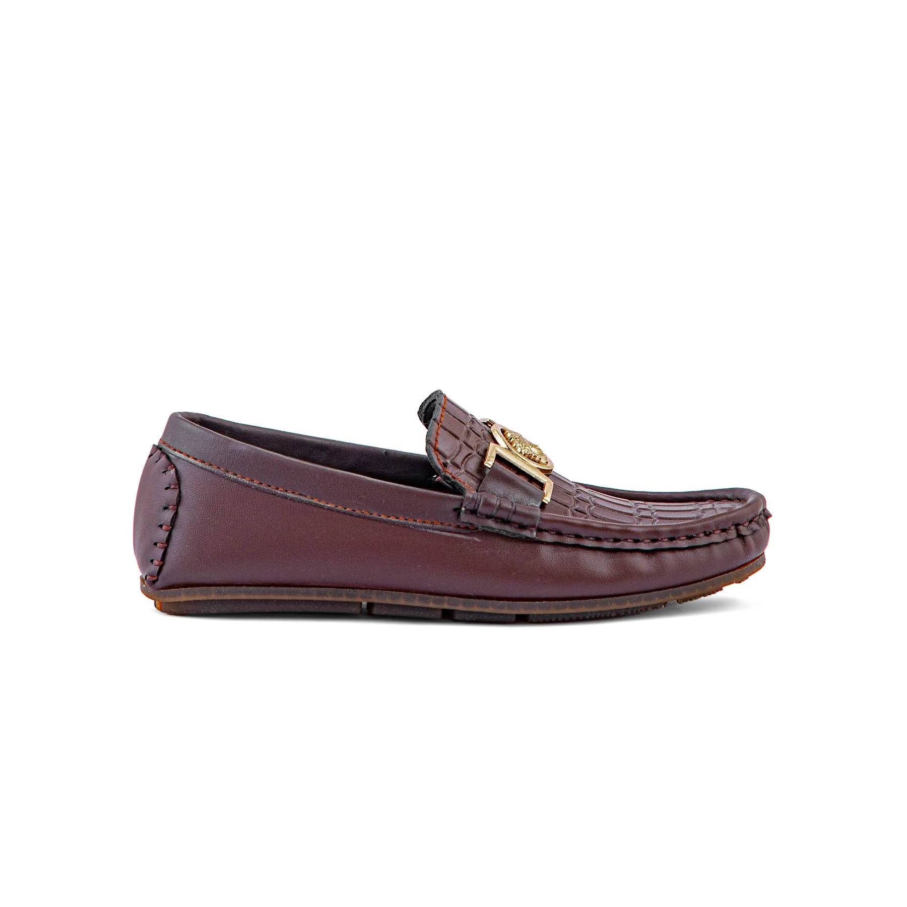Boys Maroon Formal Shoes KD0856 - Image 2