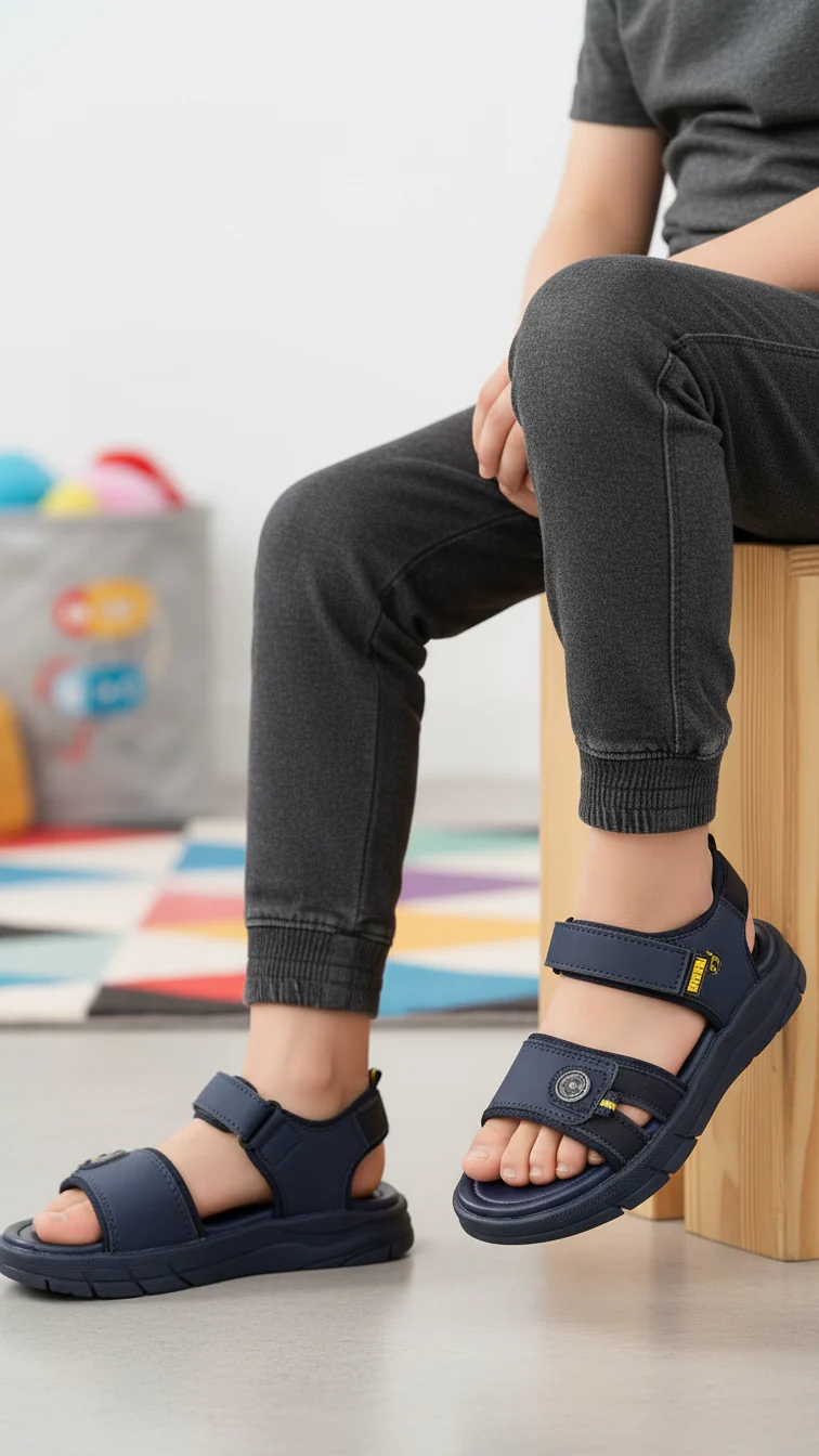 Boys Navy Casual Sandal KD4937