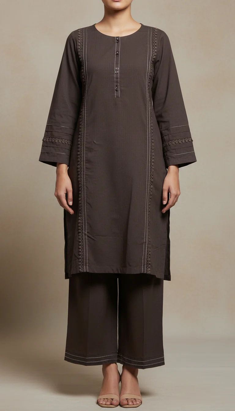 2 PC Blended Fabric Suit PW5349
