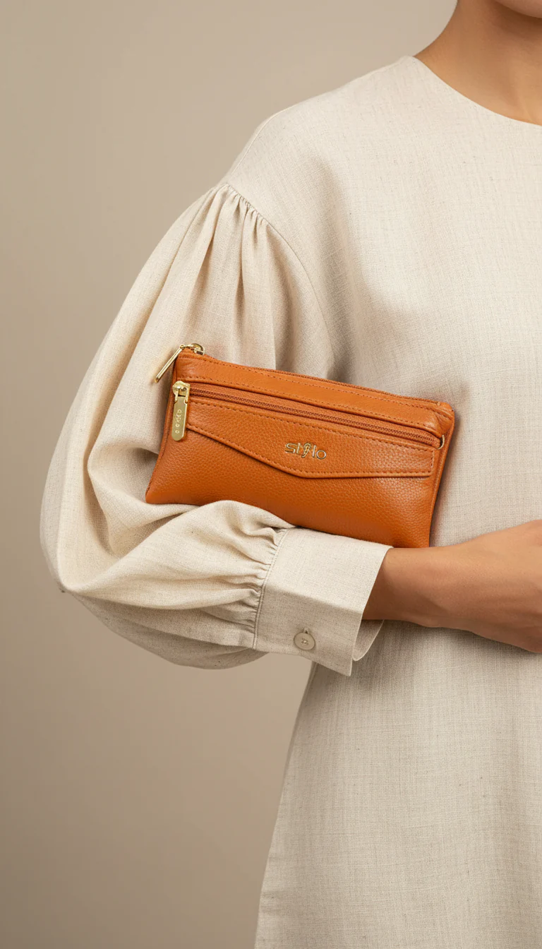 Brown Casual Pouch P97653