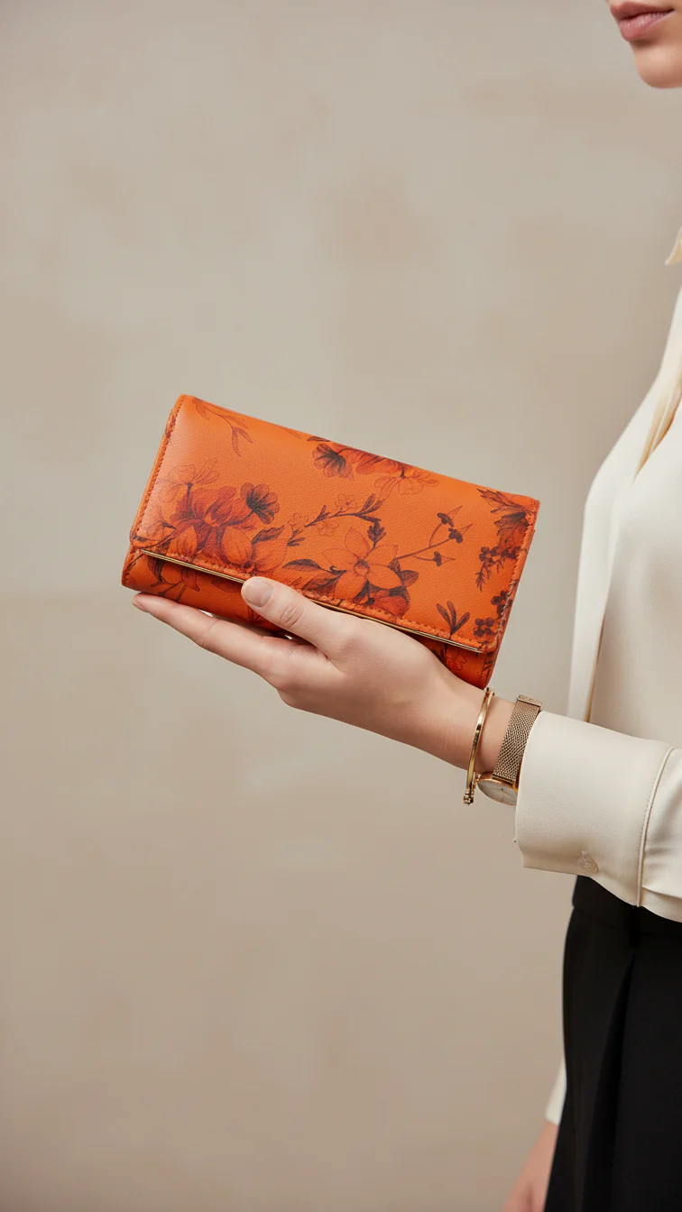 Brown Casual Wallet For Women P71139