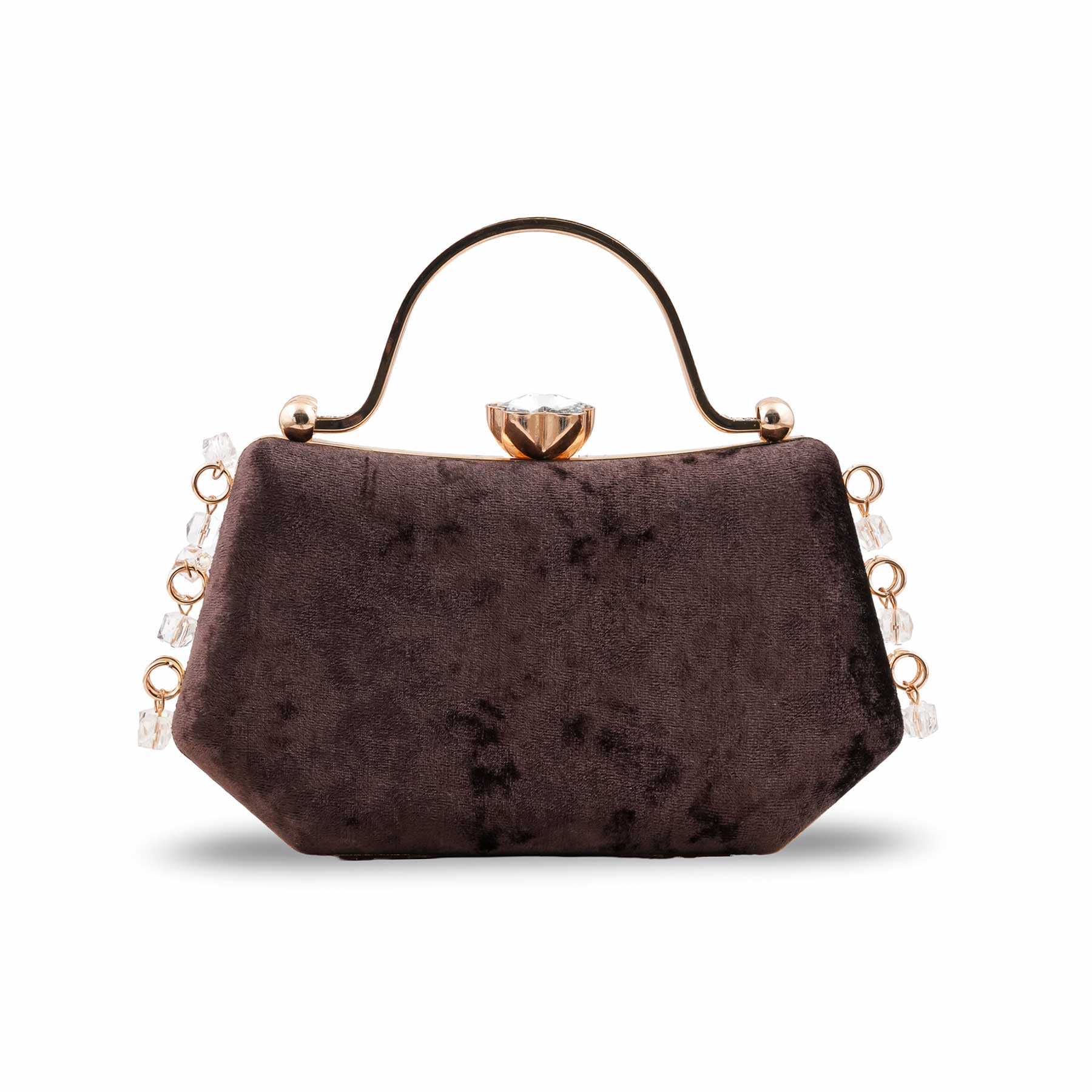 Brown Fancy Clutch For Ladies P15715 - Image 4