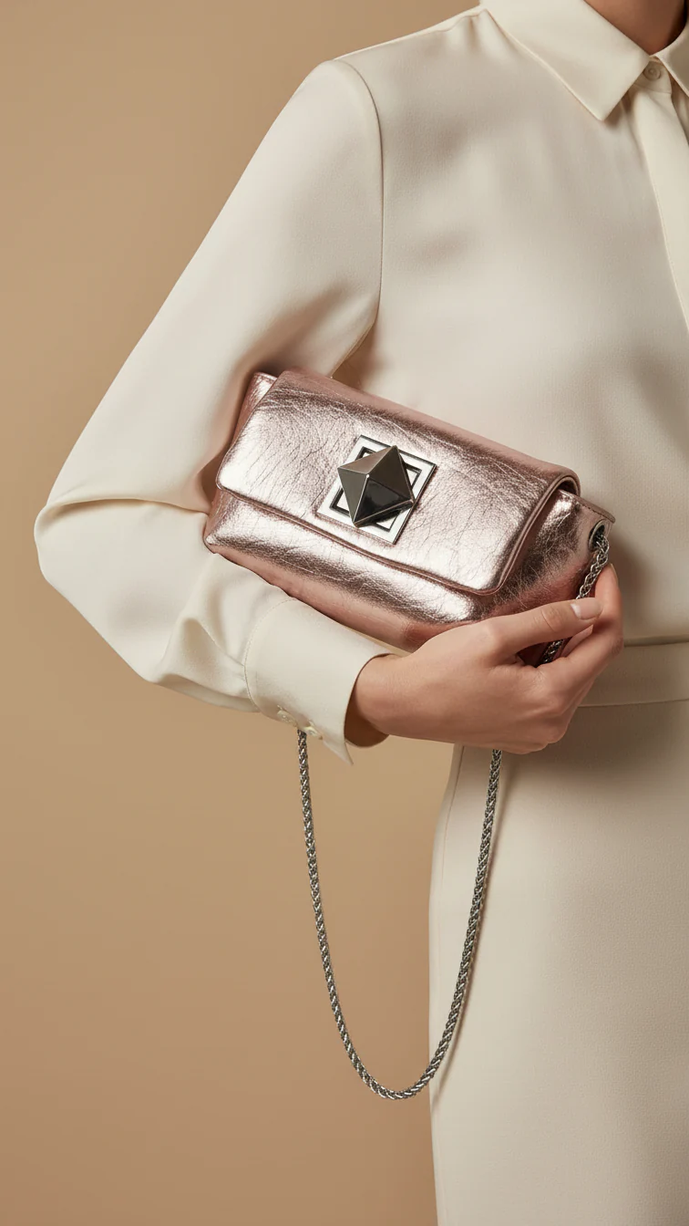 Brown Formal Clutch P24115