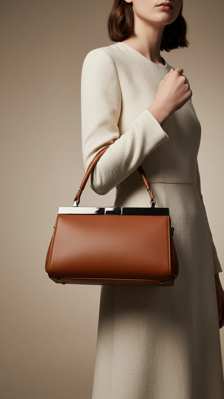 Brown Formal Hand Bag For Women P36470