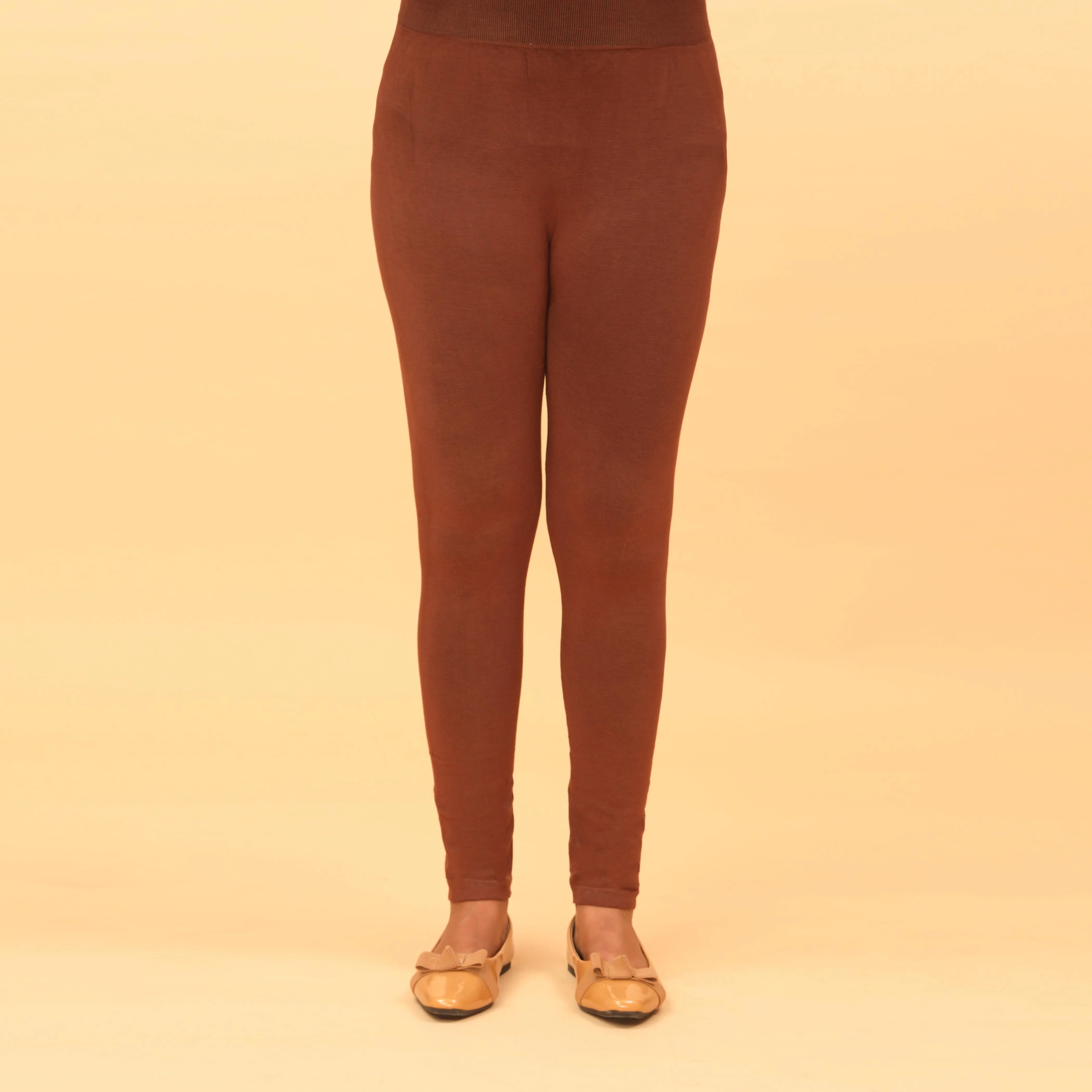 Brown Plain Tights PN2060 - Image 3