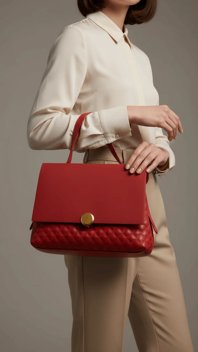 Burgundy Women Formal Shoulder Bag P36230