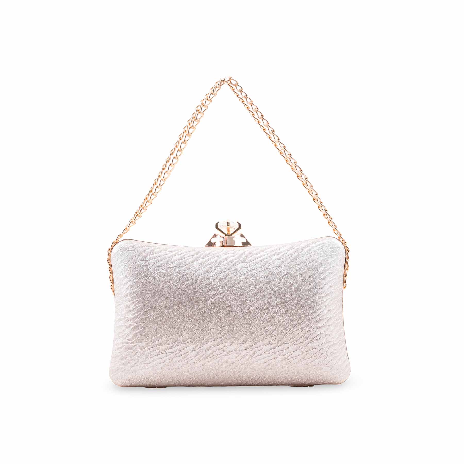 Champagne Fancy Clutch For Women P24435 - Image 2
