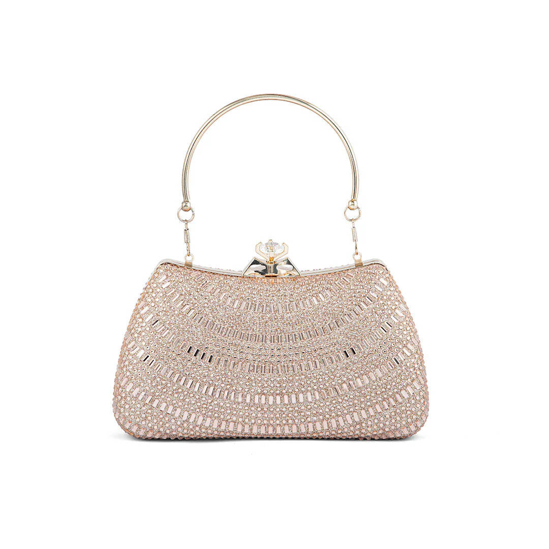 Champagne Fancy Clutch P24185 - Image 2
