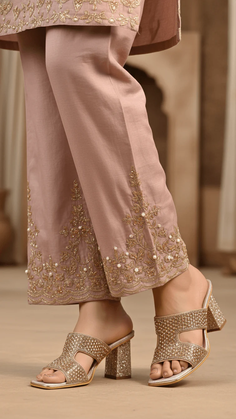 Champagne Fancy Women Slipper FN8026