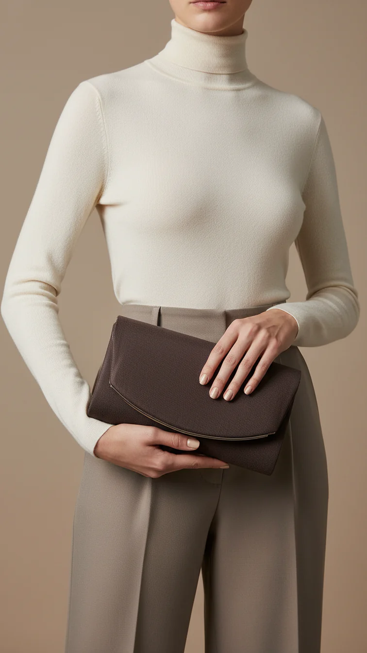 Coffee Fancy Clutch P24148