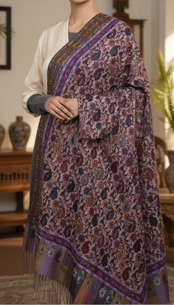 Coffee Winter Stole PN5286