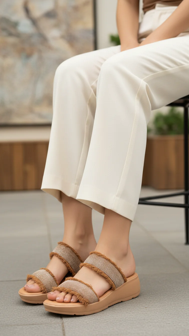 Copper Formal Slipper For Ladies PU0768
