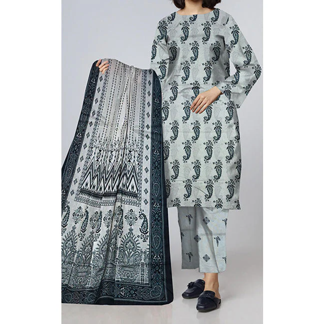 3PC- Unstitched Digital Printed Lawn Suit PS4669