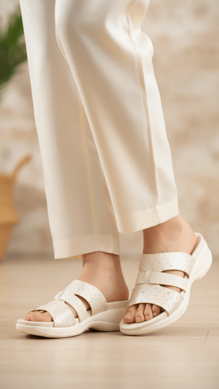 Cream Formal Women Slipper PU0627