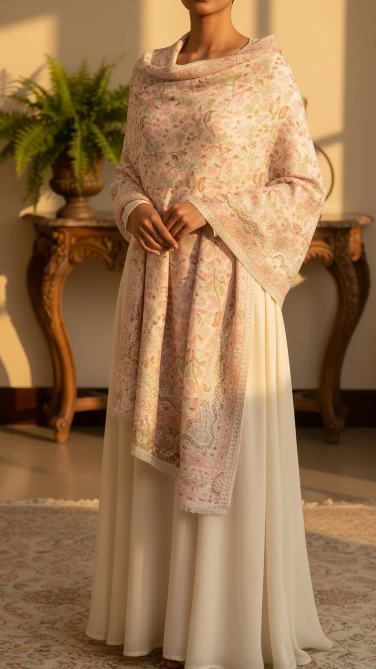 Cream Winter Stole PN5318