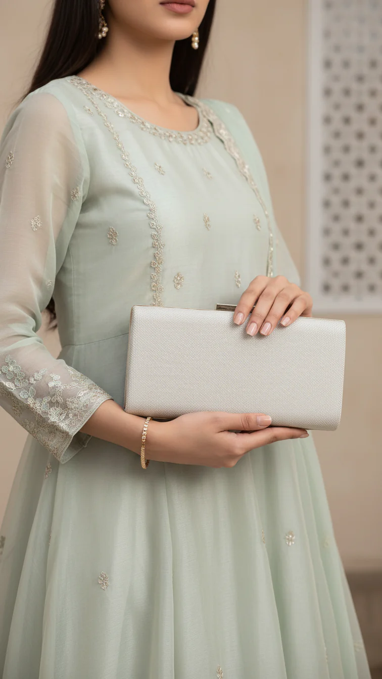 Fawn Fancy Clutch For Ladies P15714