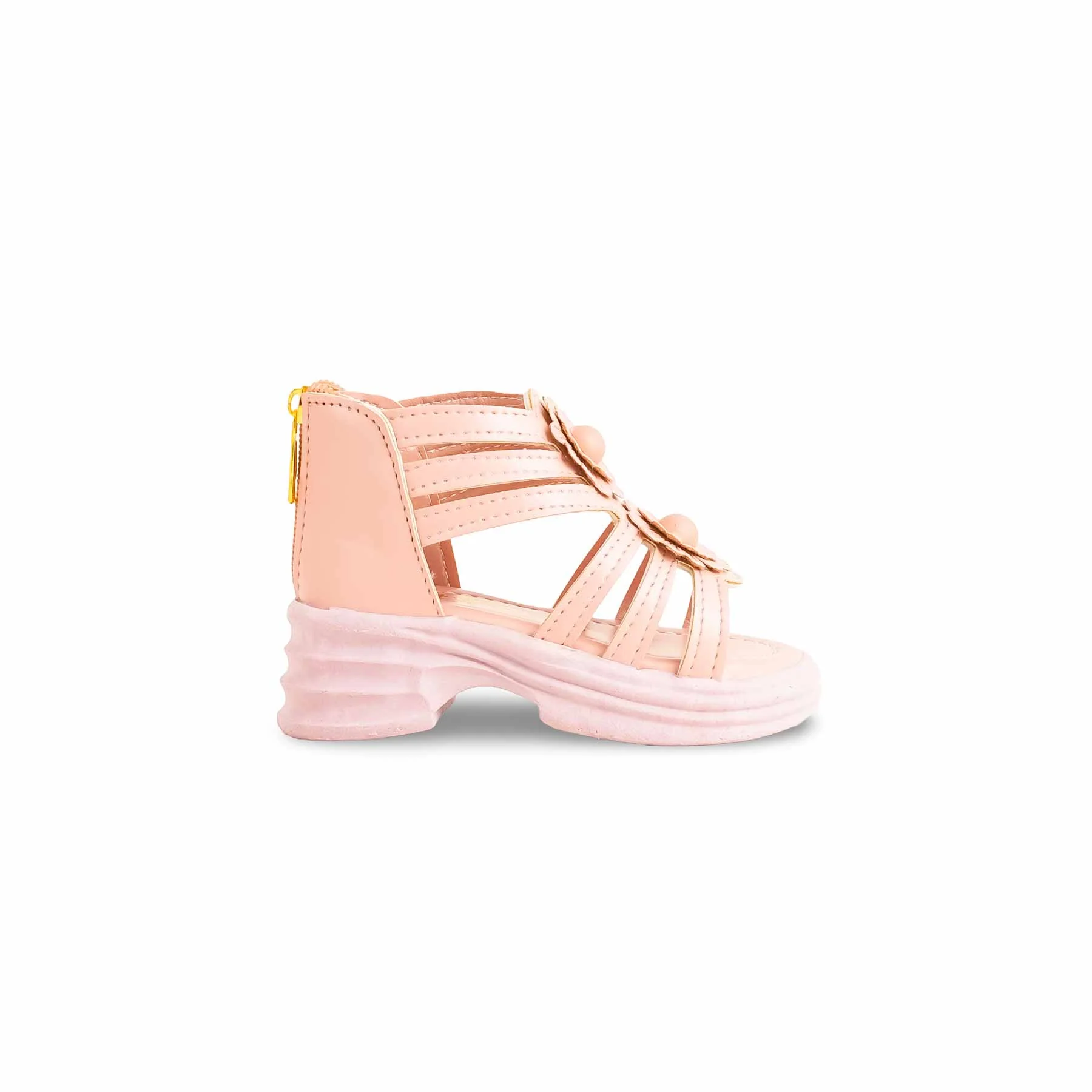 Girls Beige Formal Sandal KD4872