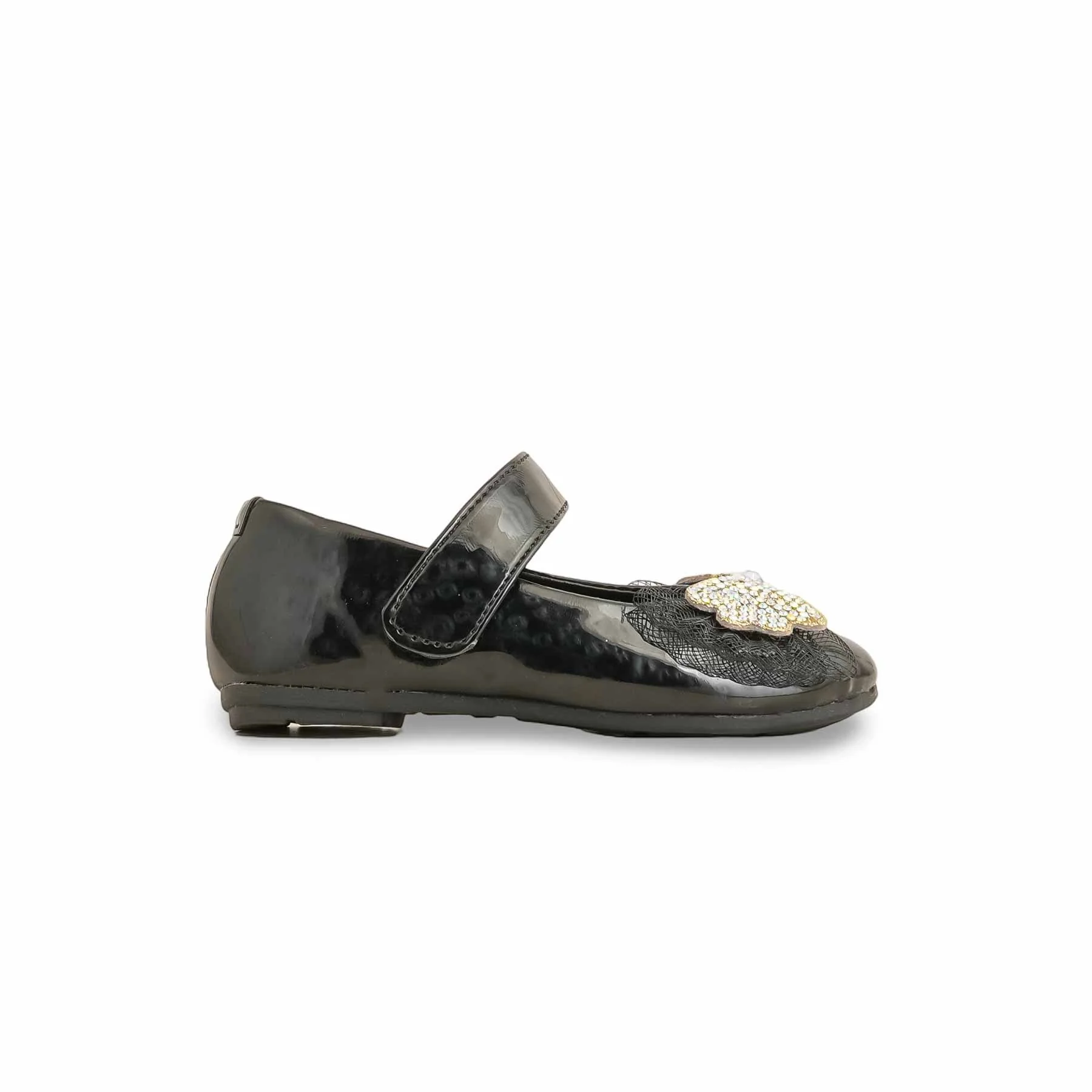 Girls Black Formal Pumps KD2258