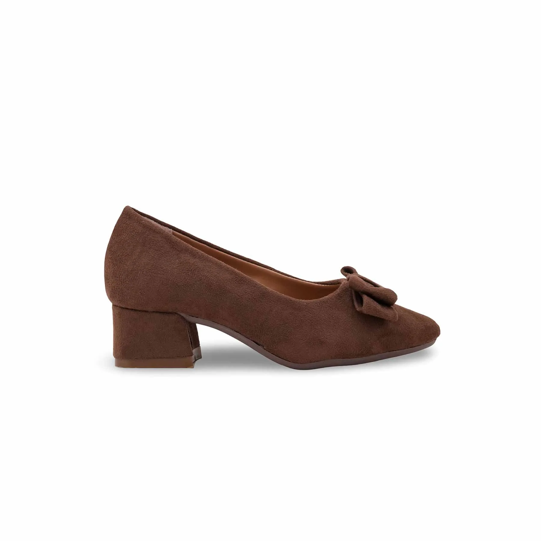 Girls Brown Formal Pumps KD2613 - Image 2