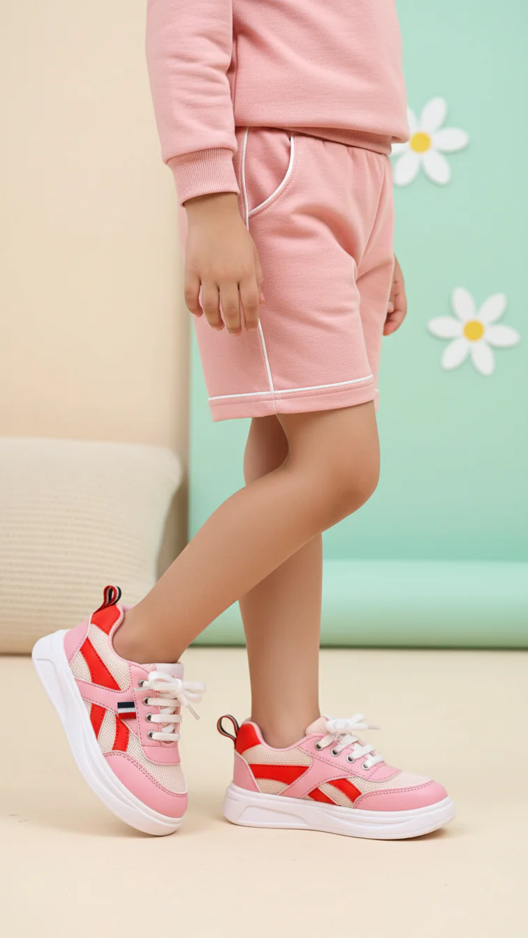 Girls Pink Casual Jogger KD1825