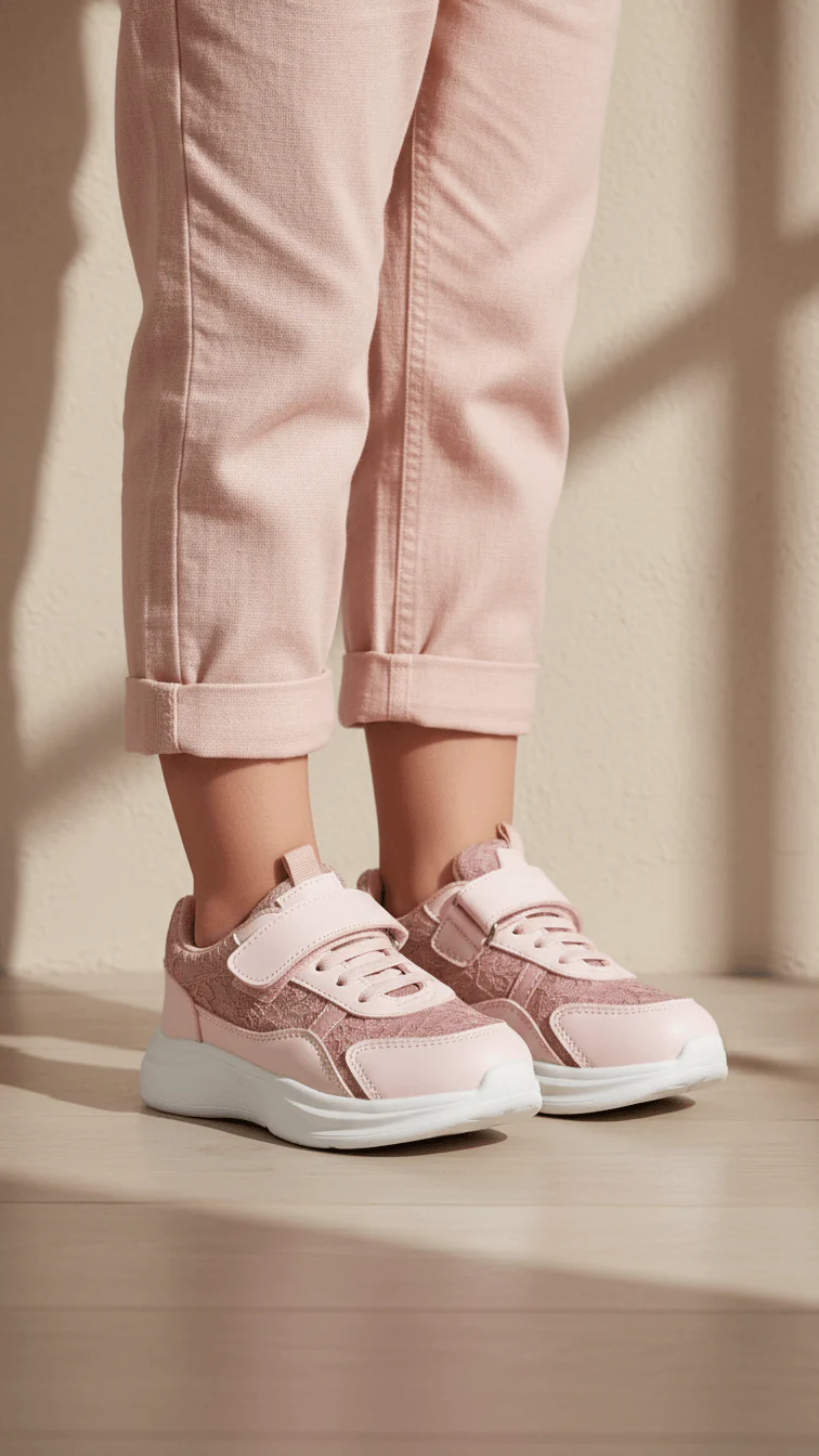 Girls Pink Casual Jogger KD8134