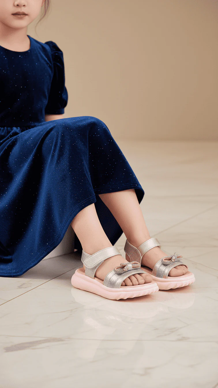 Girls Pink Casual Sandal KD9904