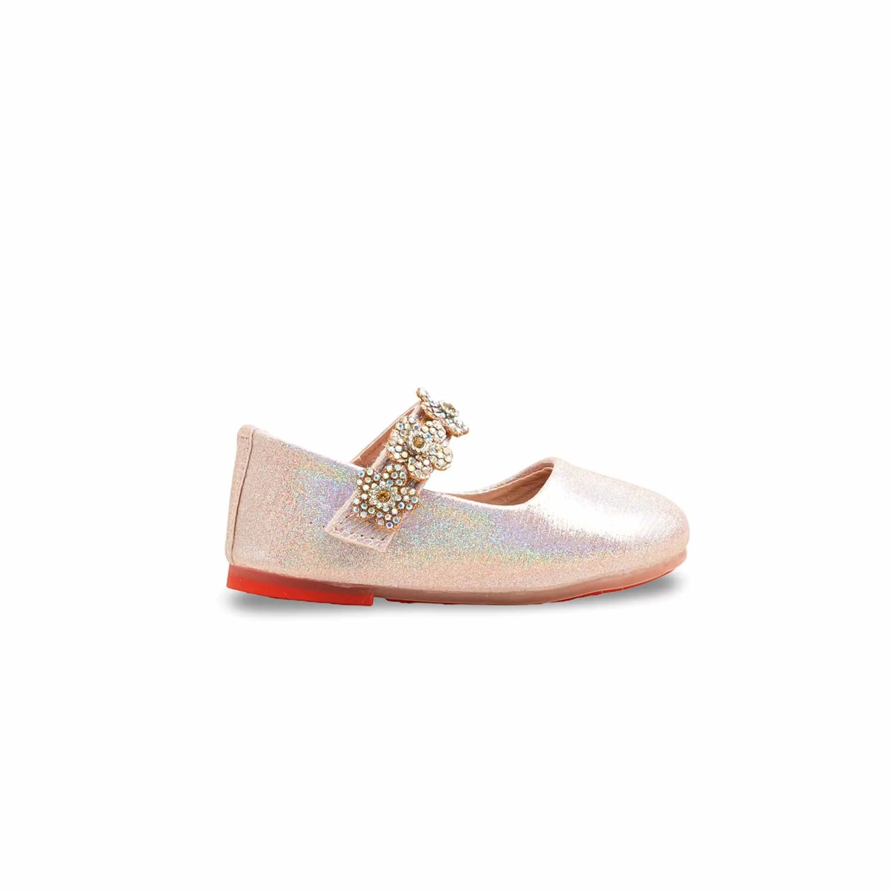 Girls Pink Fancy Pumps KD2581 - Image 2