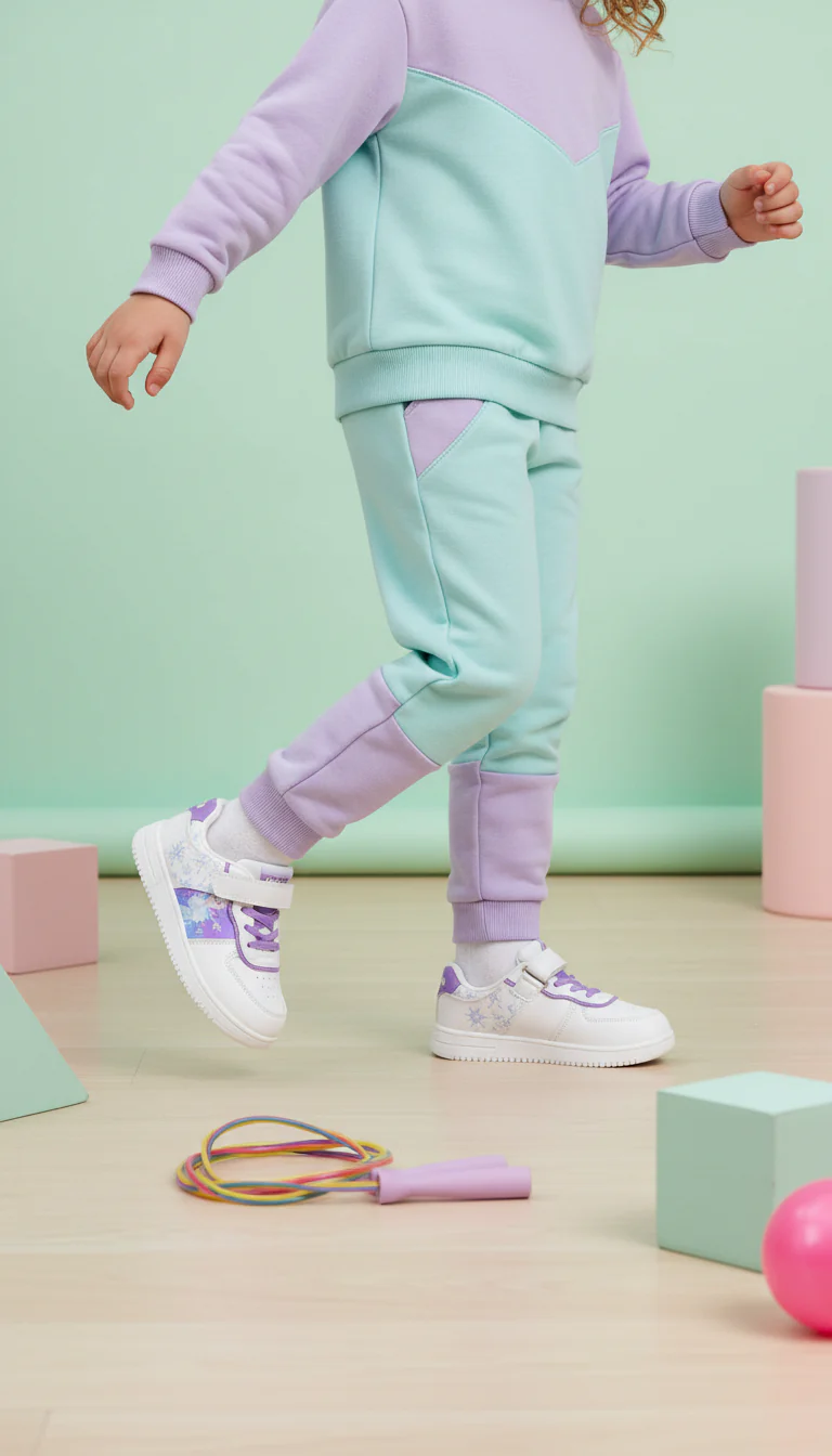 Girls Purple Casual Jogger KD1921
