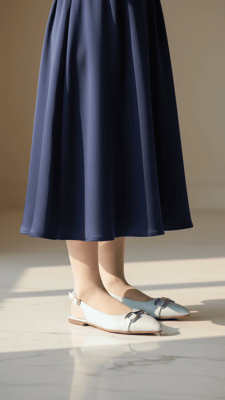Girls Sky Blue Formal Pumps KD2542