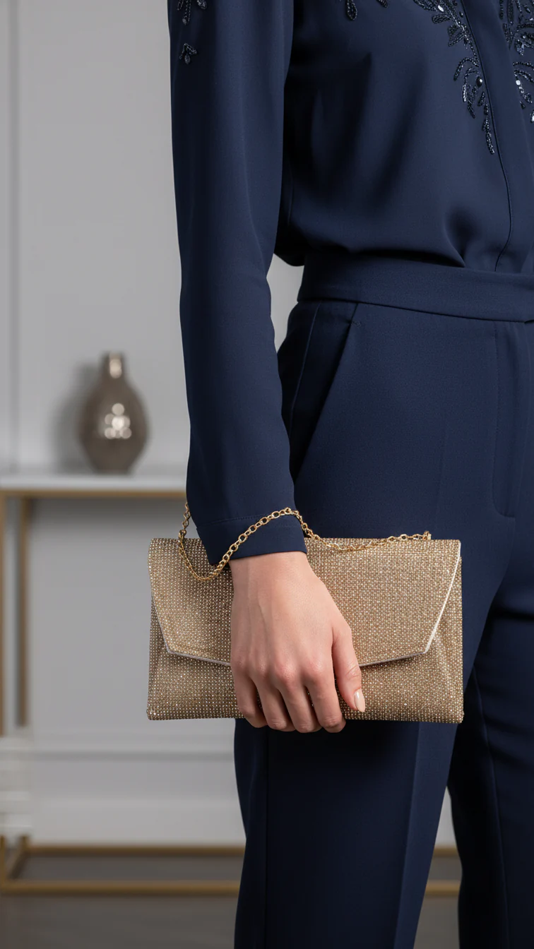 Golden Bridal Clutch P24322