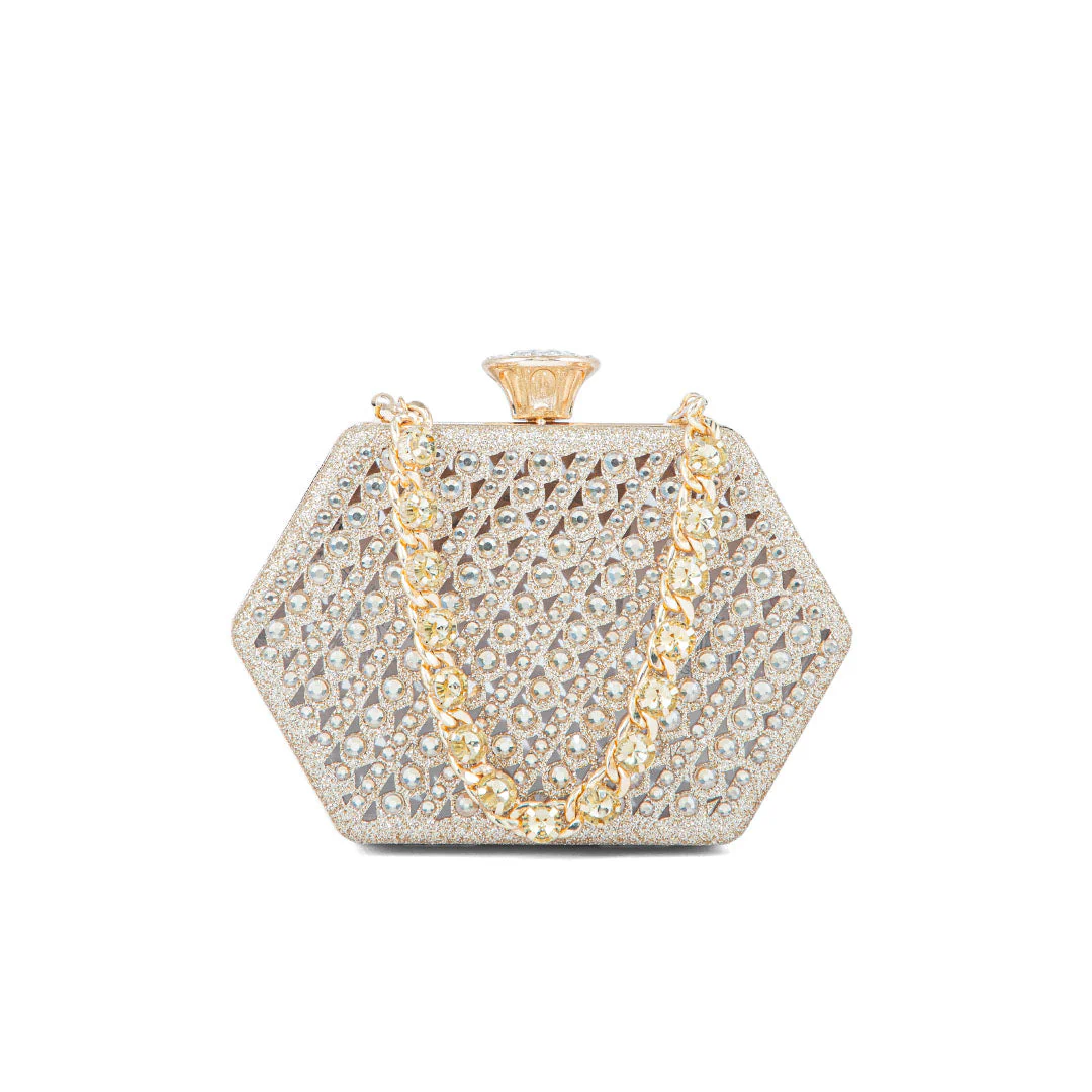 Golden Fancy Clutch P24191