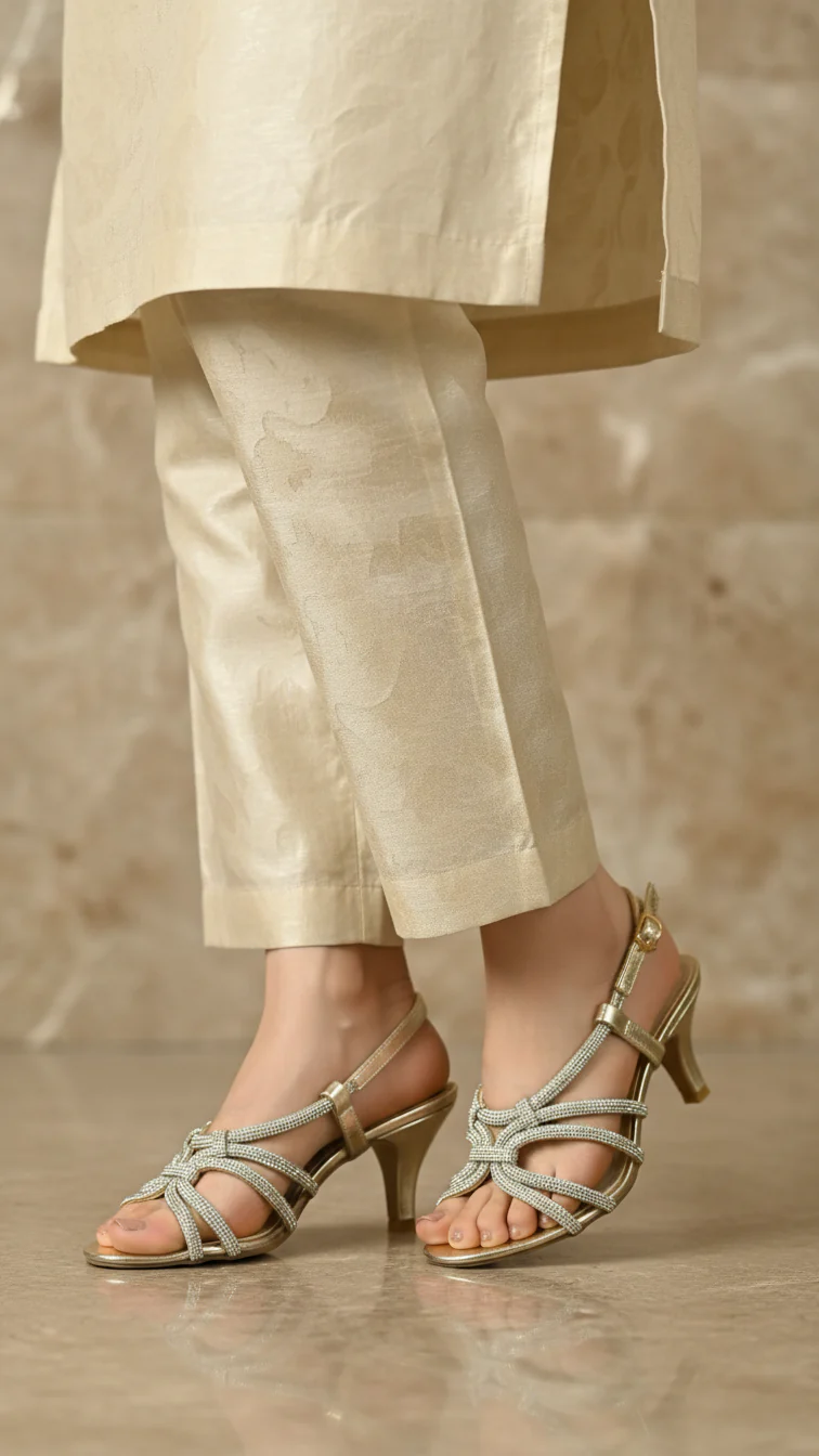 Golden Fancy Sandal FN5984