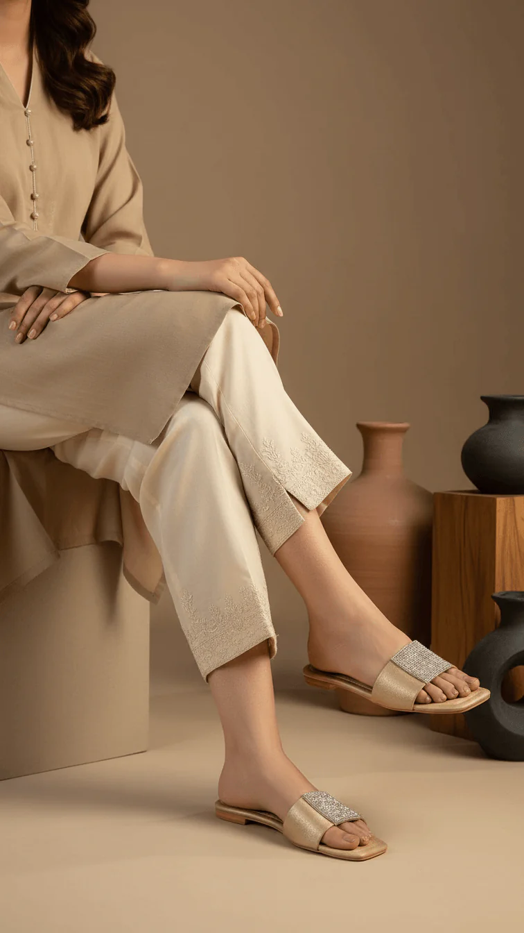 Golden Fancy Slipper FN0796