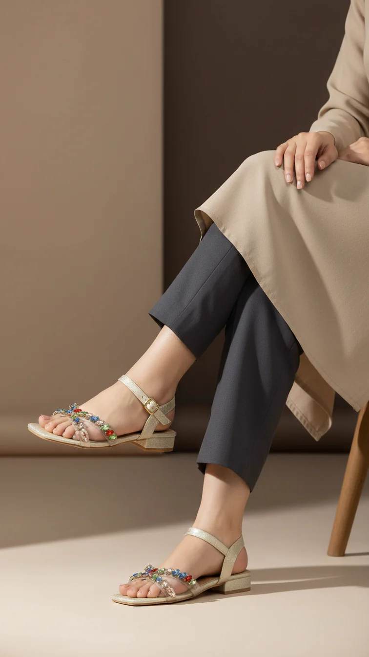 Golden Formal Sandal FR5420