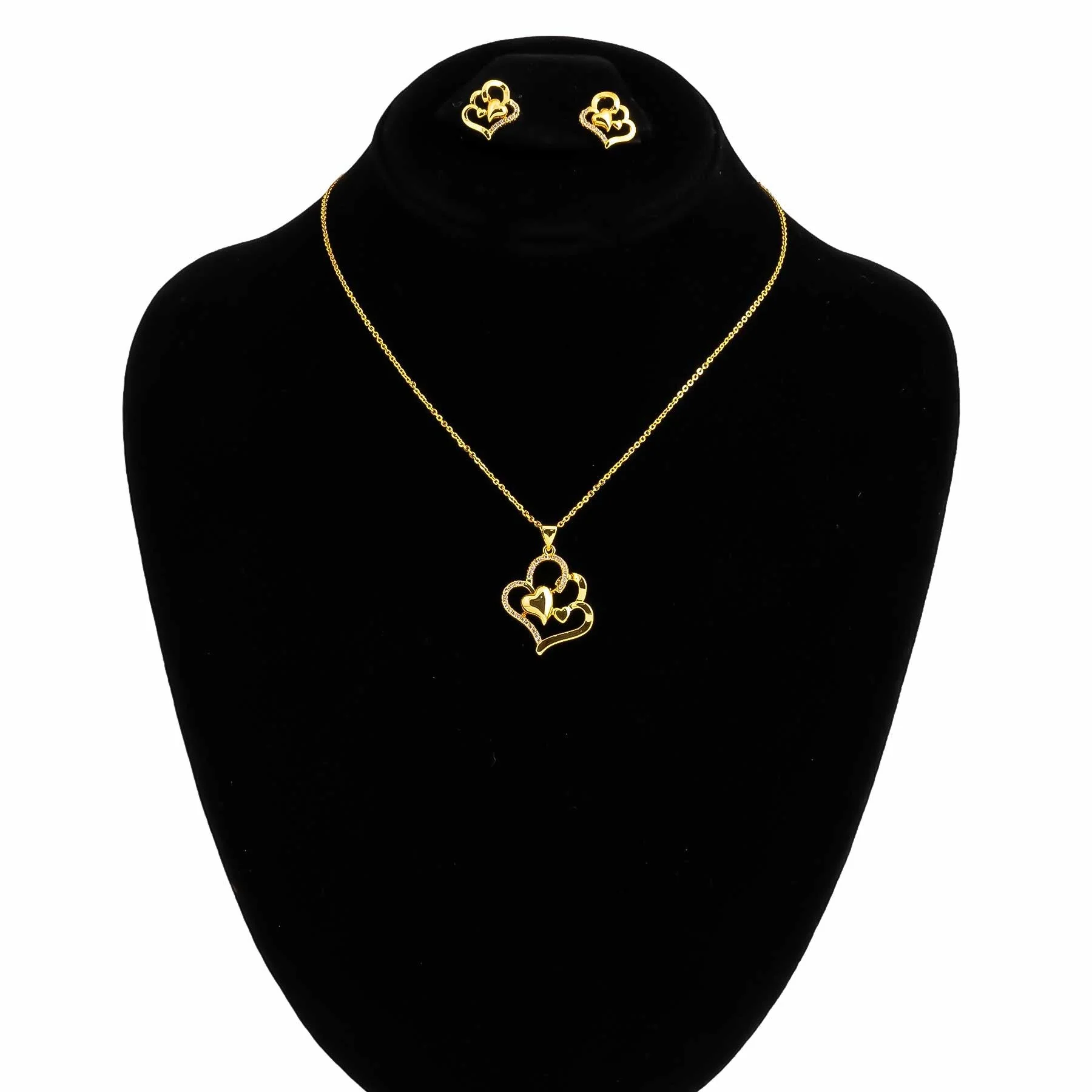 GOLDEN PENDANT SET J42957