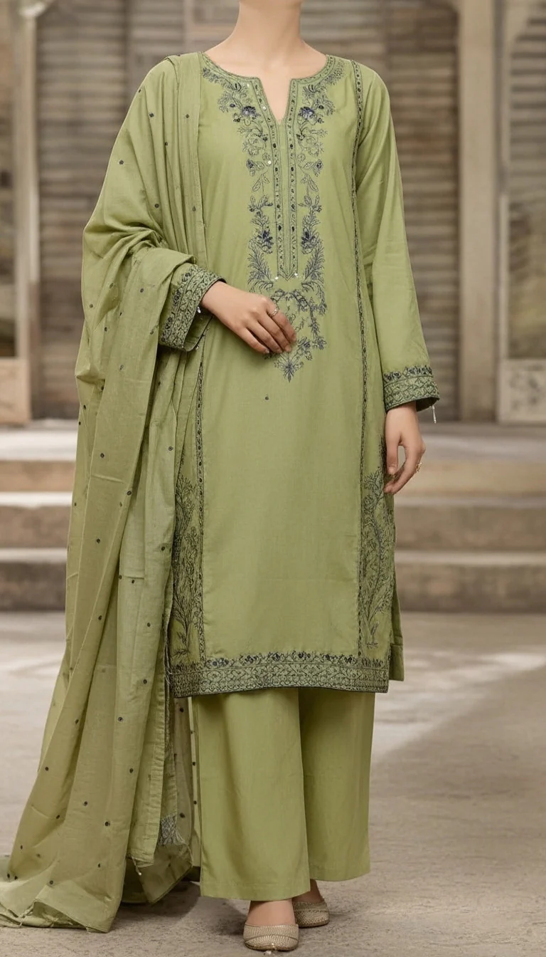 3 PC Embellished Suit PS6009