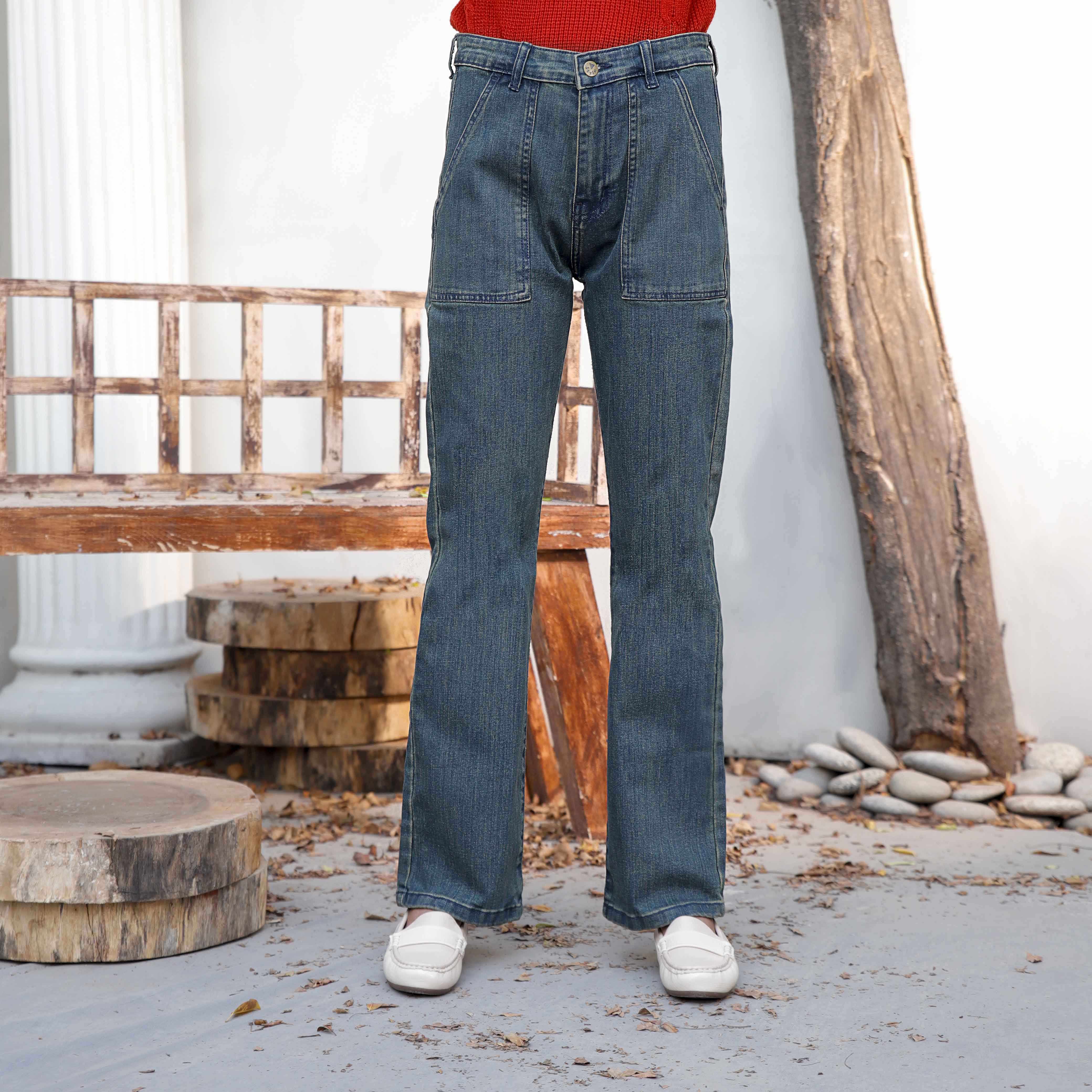 Green Denim pant PS9523 - Image 2