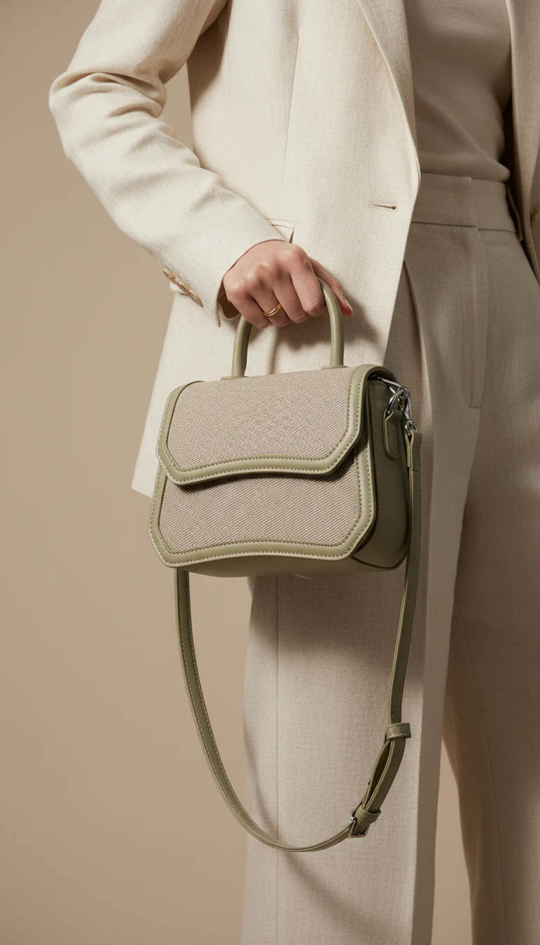 Green Formal Shoulder Bag For Women P36482