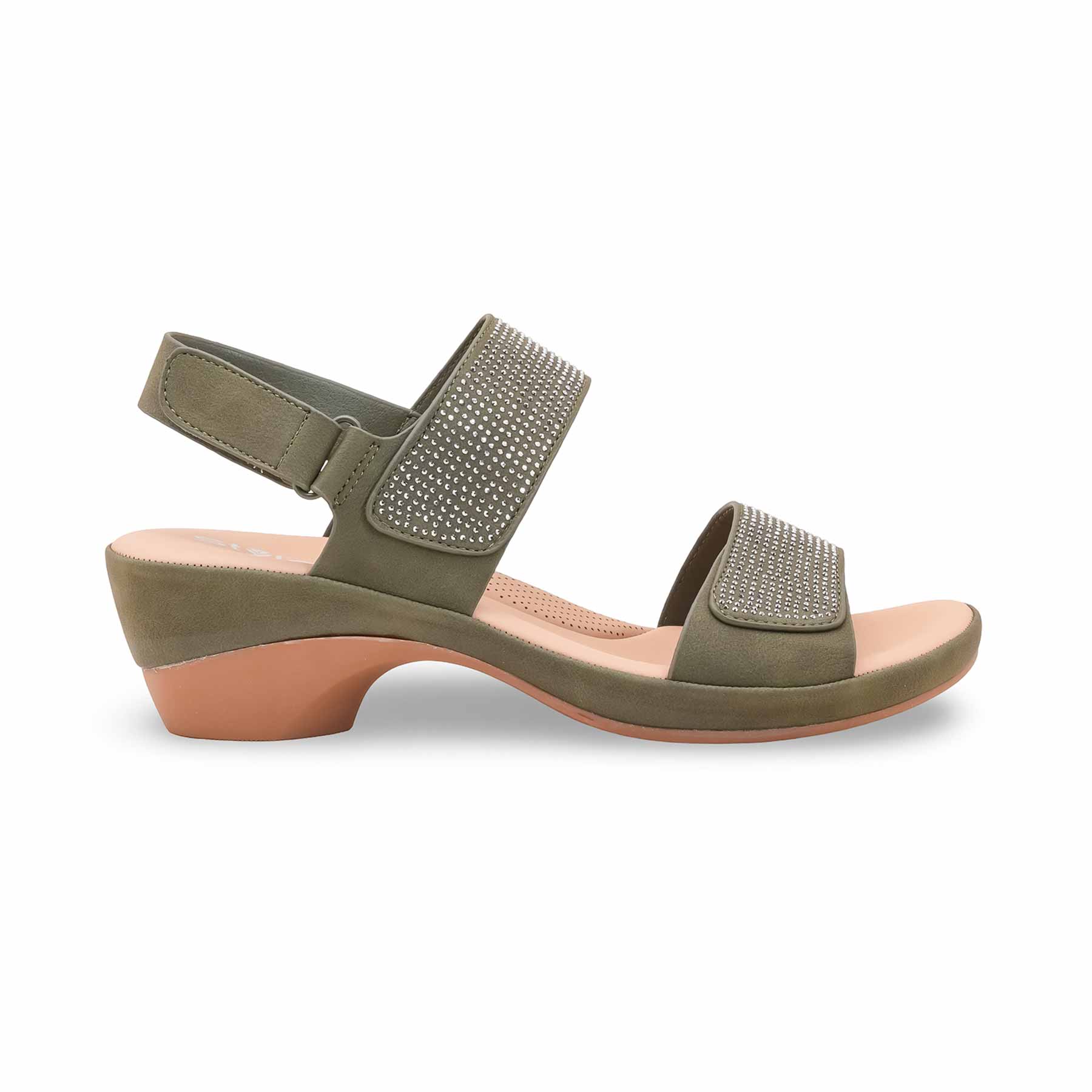 Green Formal Women Sandal PU0706 - Image 2