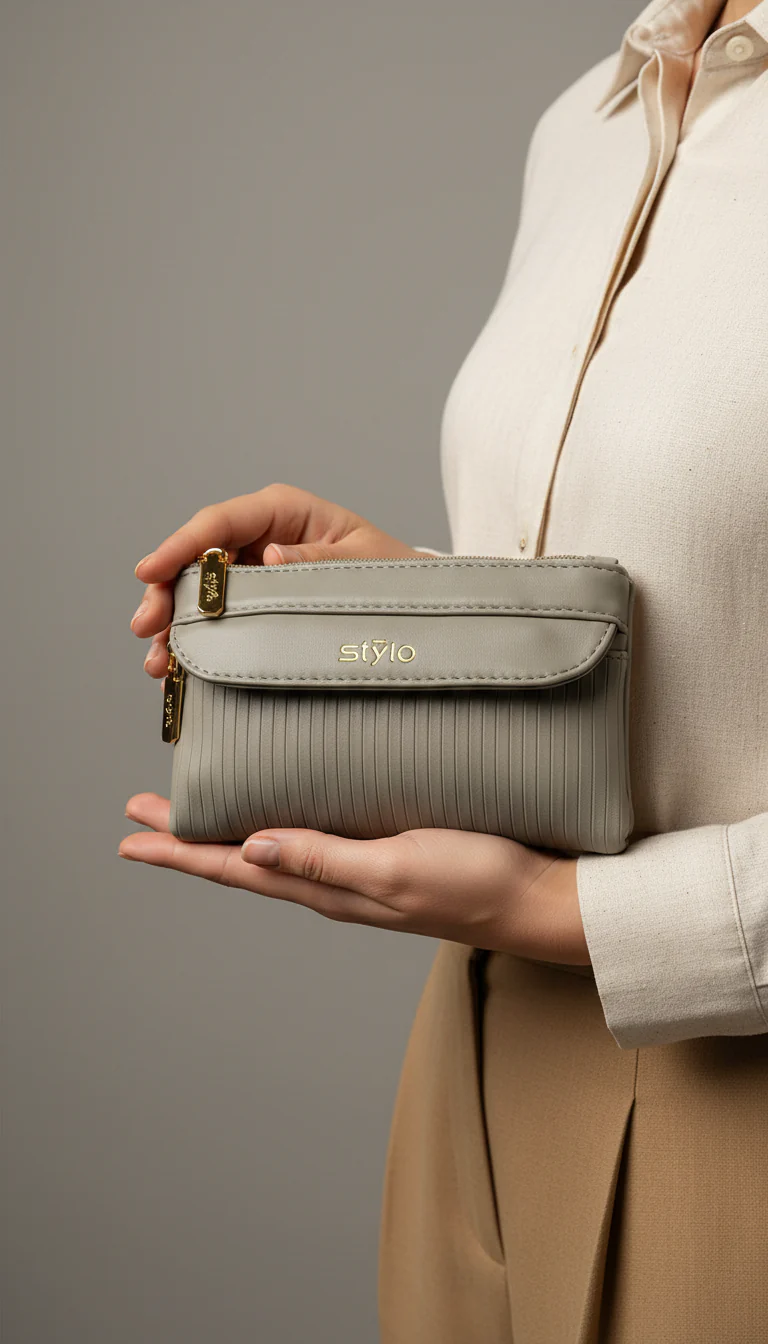 Grey Casual Pouch P97646