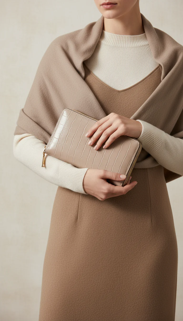 Grey Casual Wallet For Women P71160