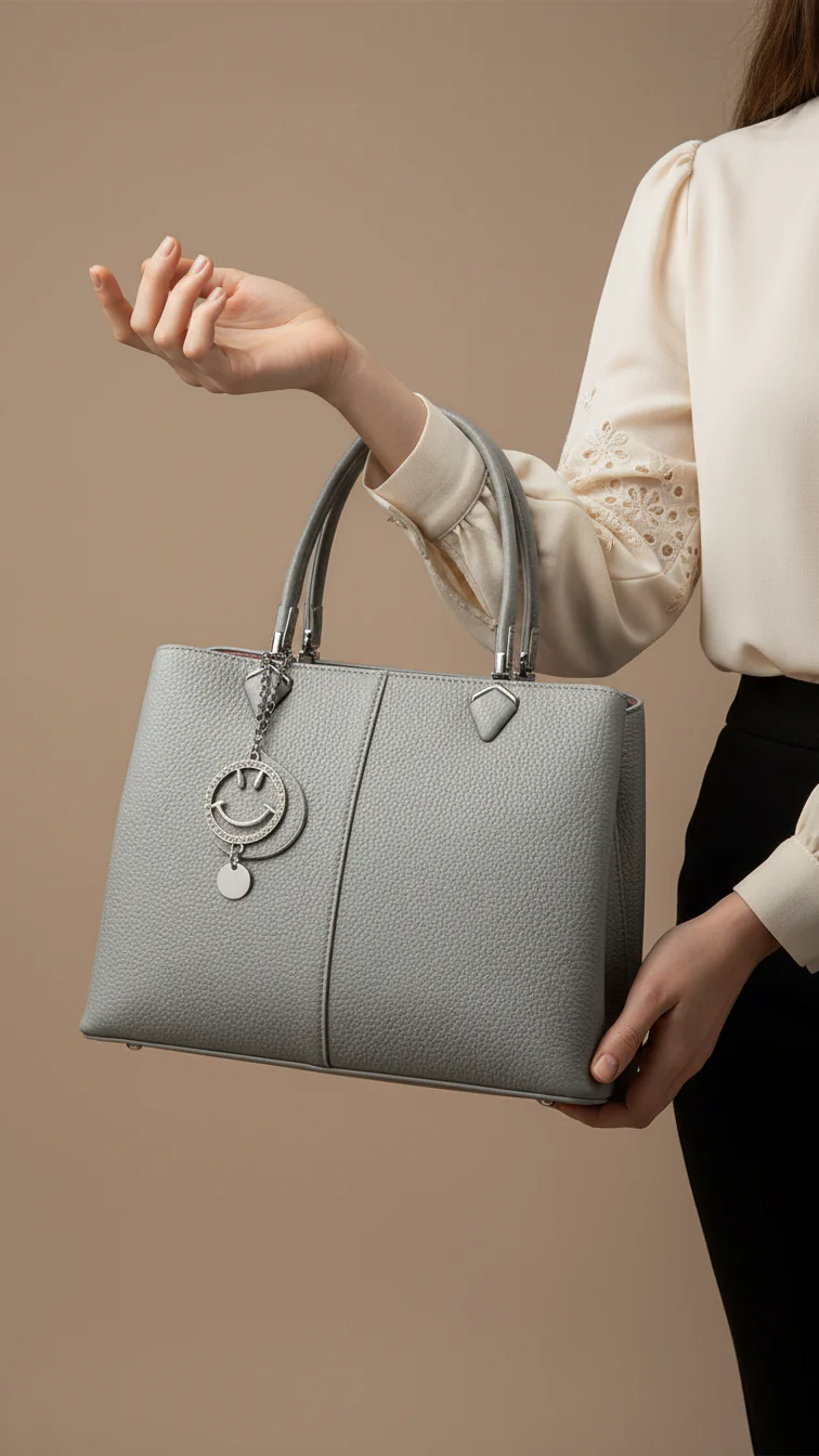 Grey Formal Hand Bag P36290