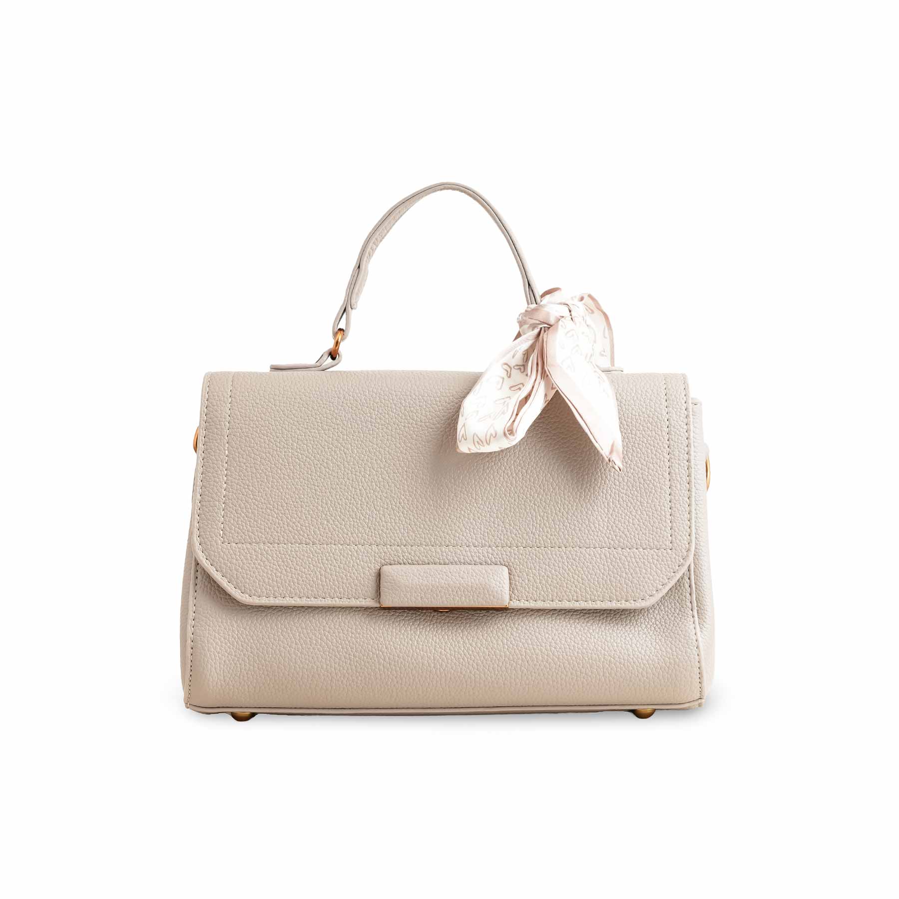 Grey Formal Shoulder Bag For Women P36300 - Image 2