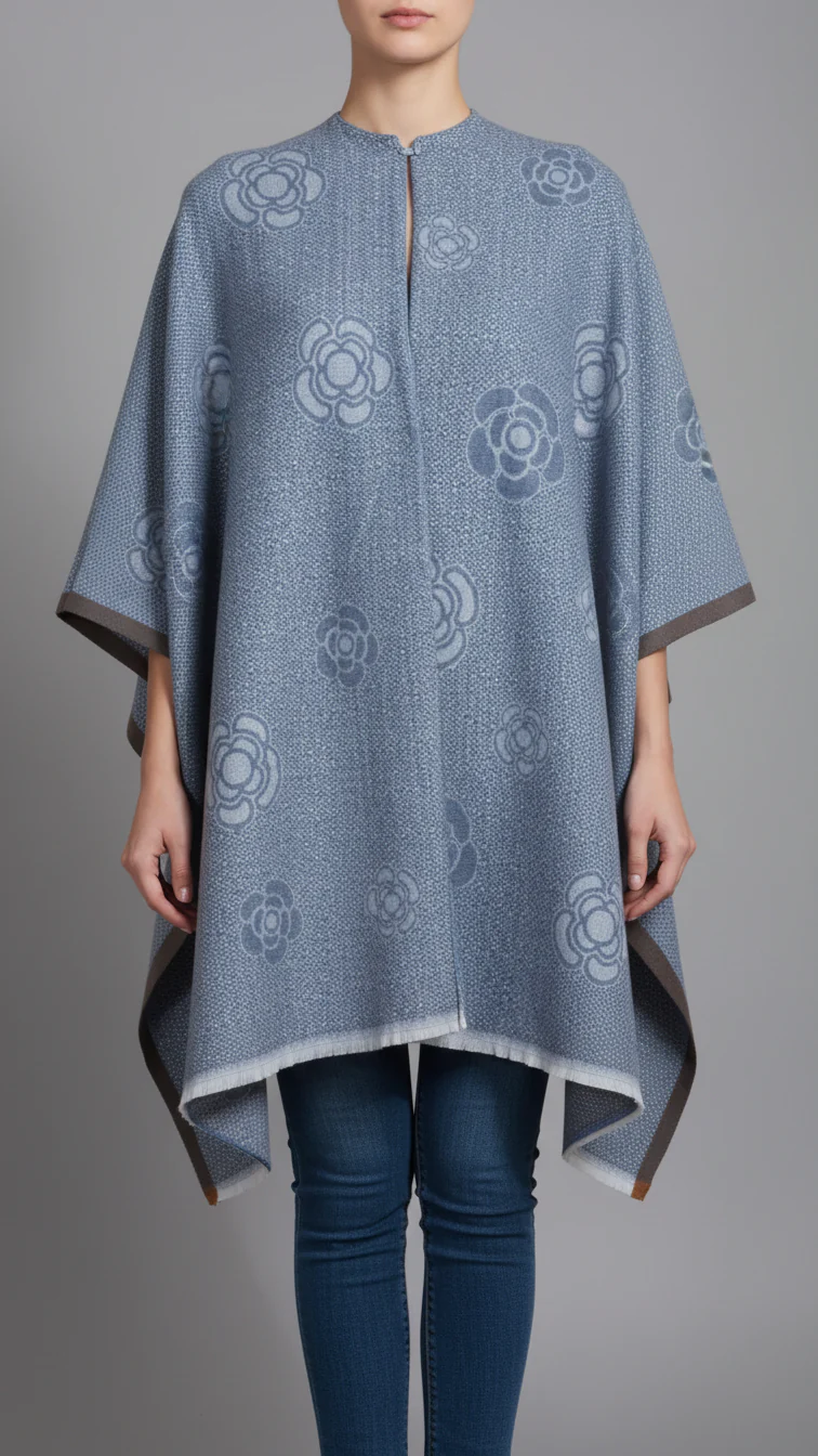 Grey Winter Capeshawl PW5698